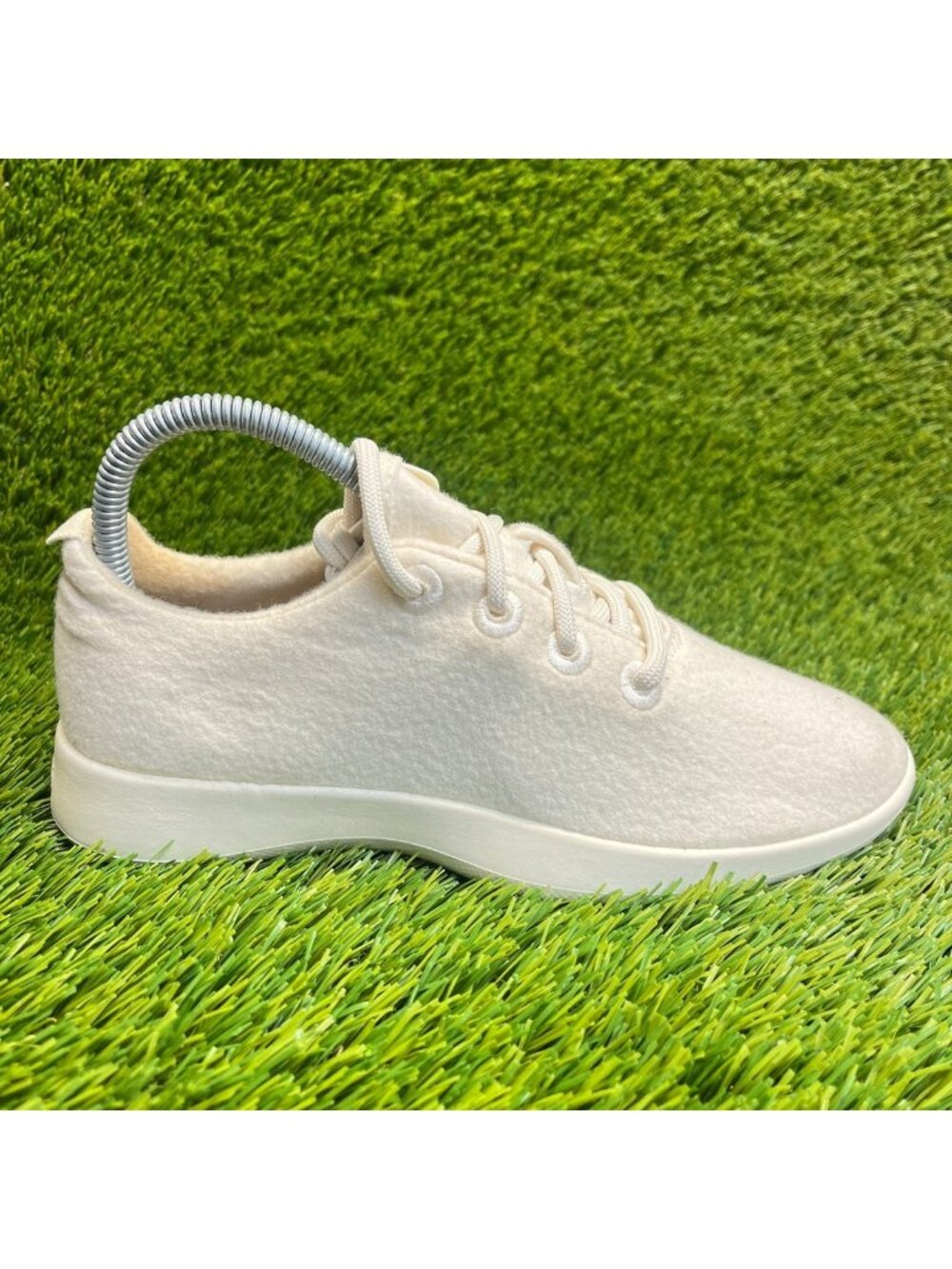 Allbirds Wool Runners Natural White Womens Size 7 Running Walking Shoes Sneakers